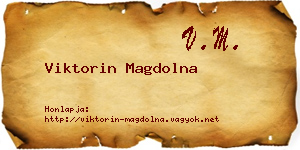Viktorin Magdolna névjegykártya